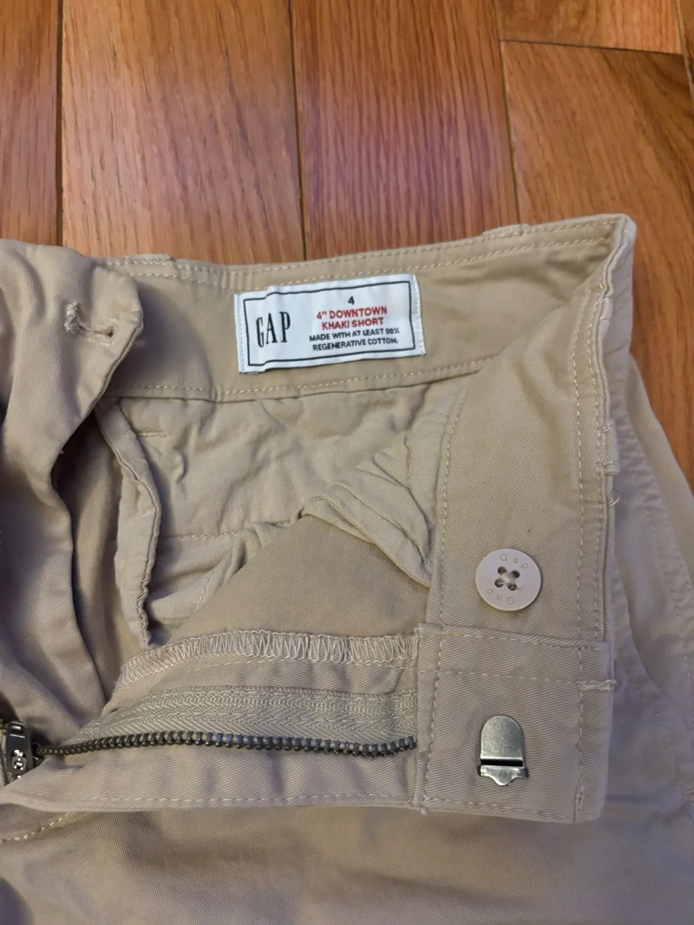 GAP Women’s Tan Roll-Cuff Cotton Shorts
